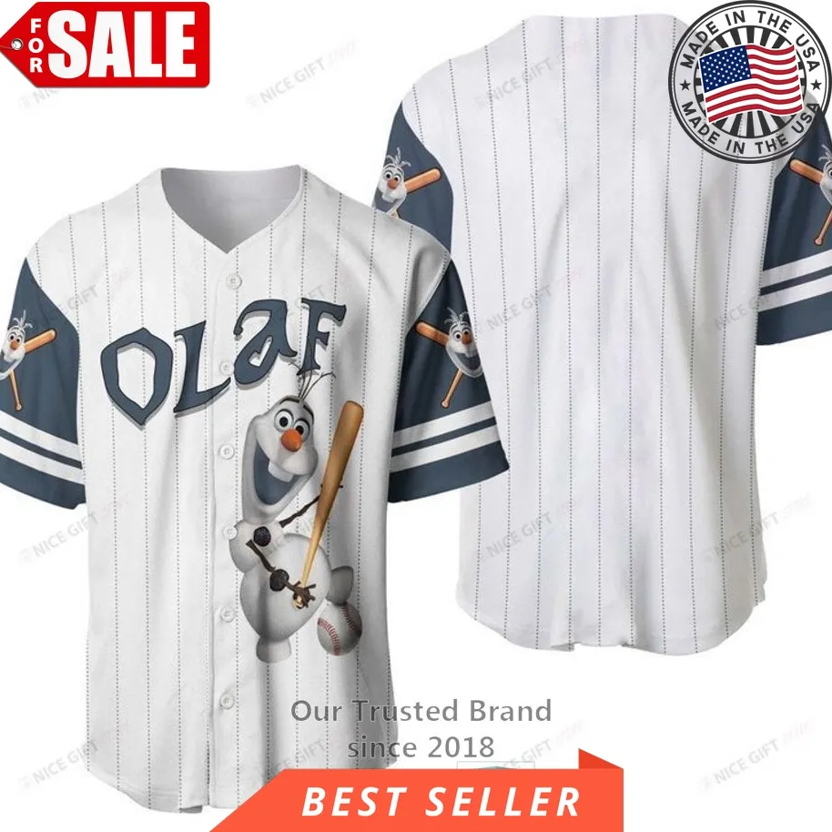 Frozen Olaf Baseball Jersey Shirt