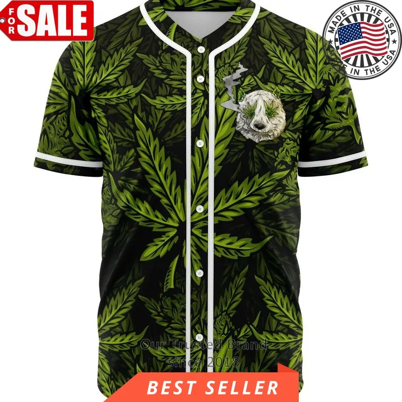 Ganda Panda Cannabis Baseball Jersey
