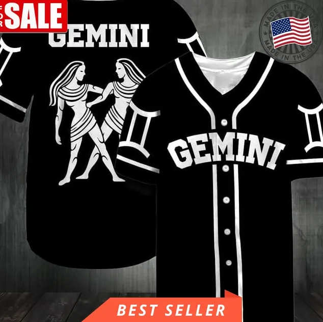 Gemini Gift For Lover Baseball Jersey