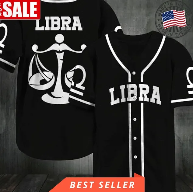 Gift For Brithday Libra Zodiac Gift For Lover Baseball Jersey