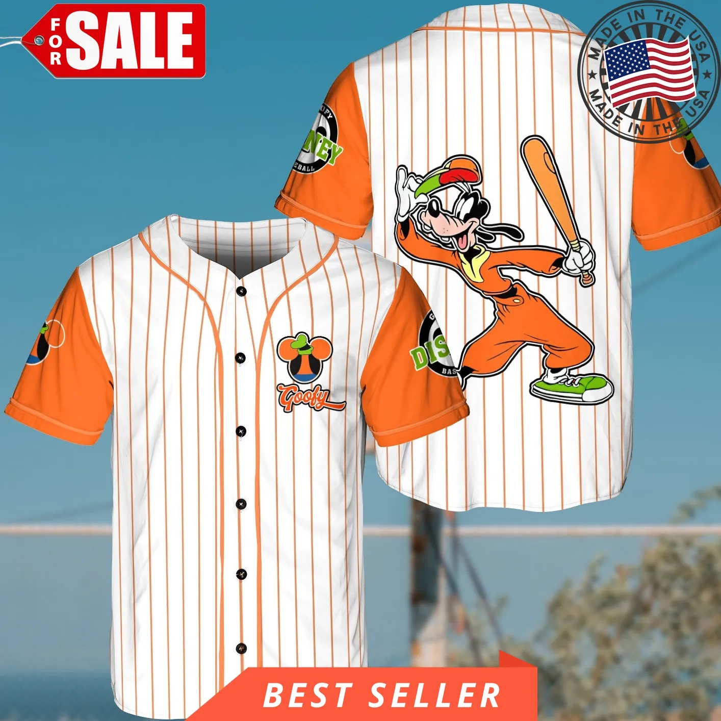 Goofy For Disney Lovers For Father Day Mlb Baseball Jersey