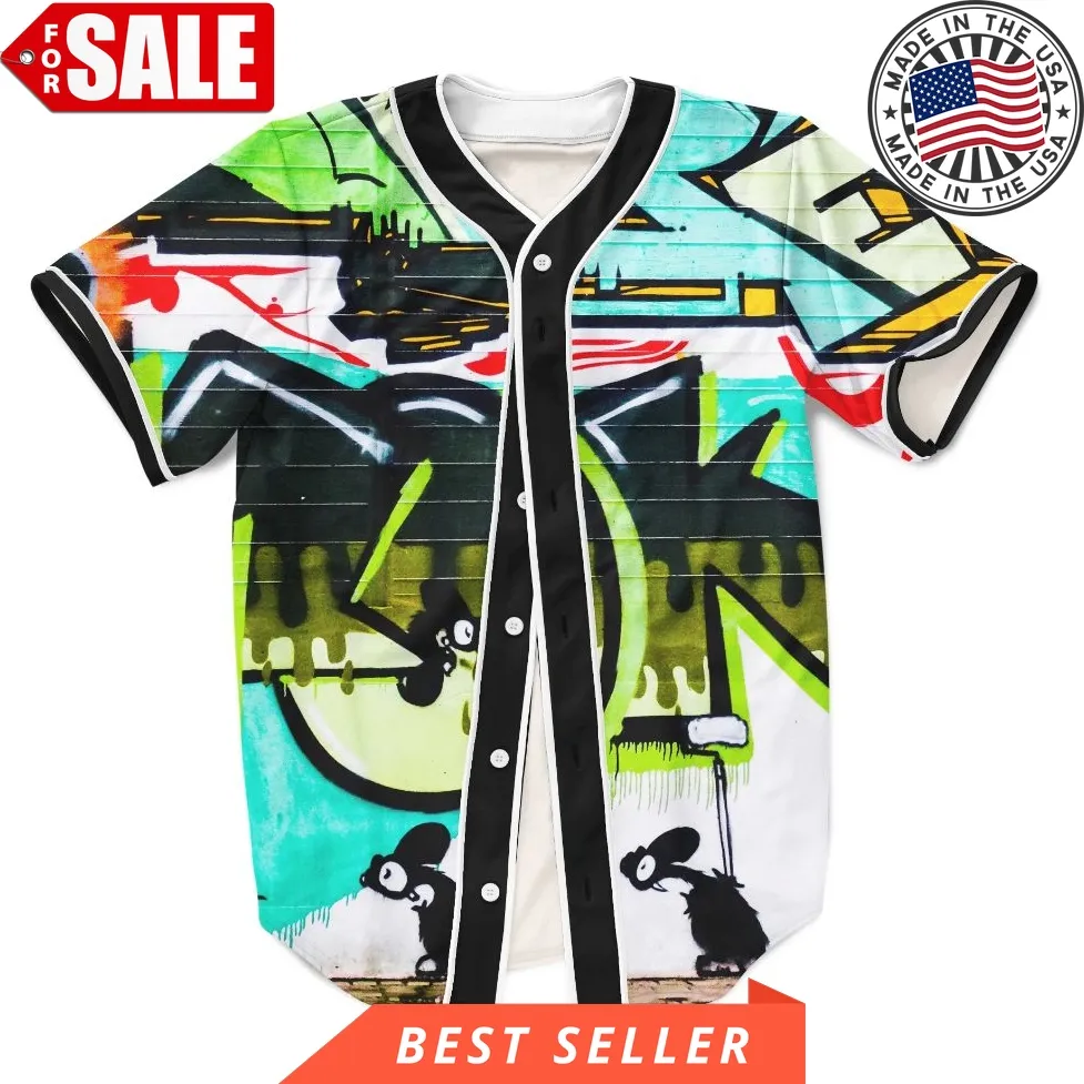 Graffiti 90S Fashion Tie Dye Baseball Jersey 345 Gift For Lover Jersey