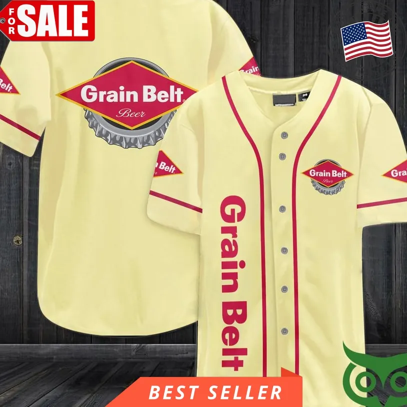 Grain Belt Beer Baseball Jersey Shirt 