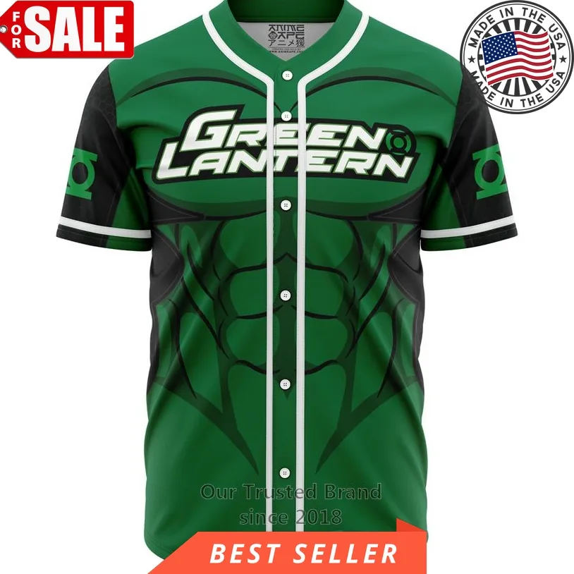 Green Lantern Dc Comics Baseball Jersey