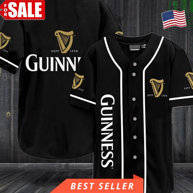 Guinness Baseball Jersey Shirt 