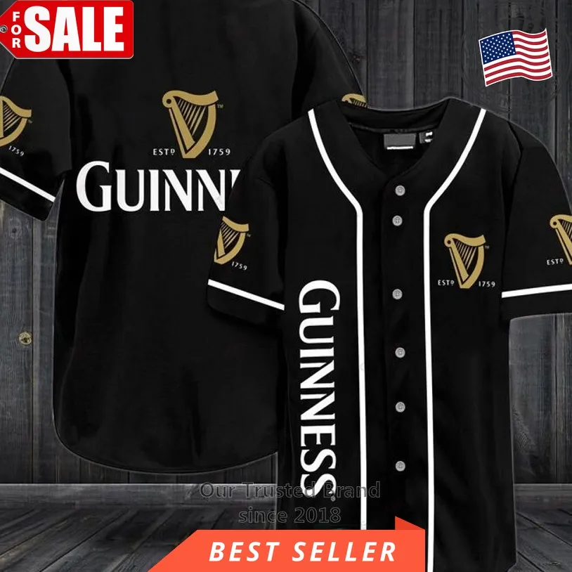 Guinness Logo Baseball Jersey