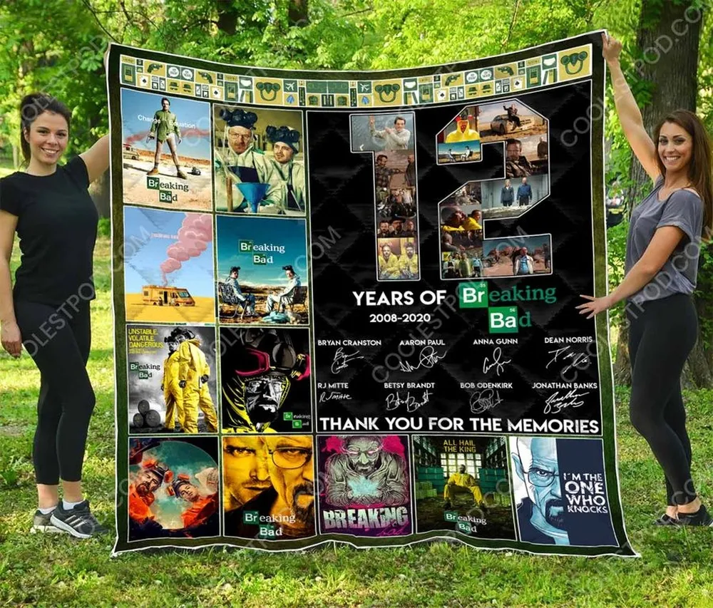 12 Years Of Breaking Bad Quilt Blanket Great Customized Blanket Gifts For Birthday Christmas Thanksgiving