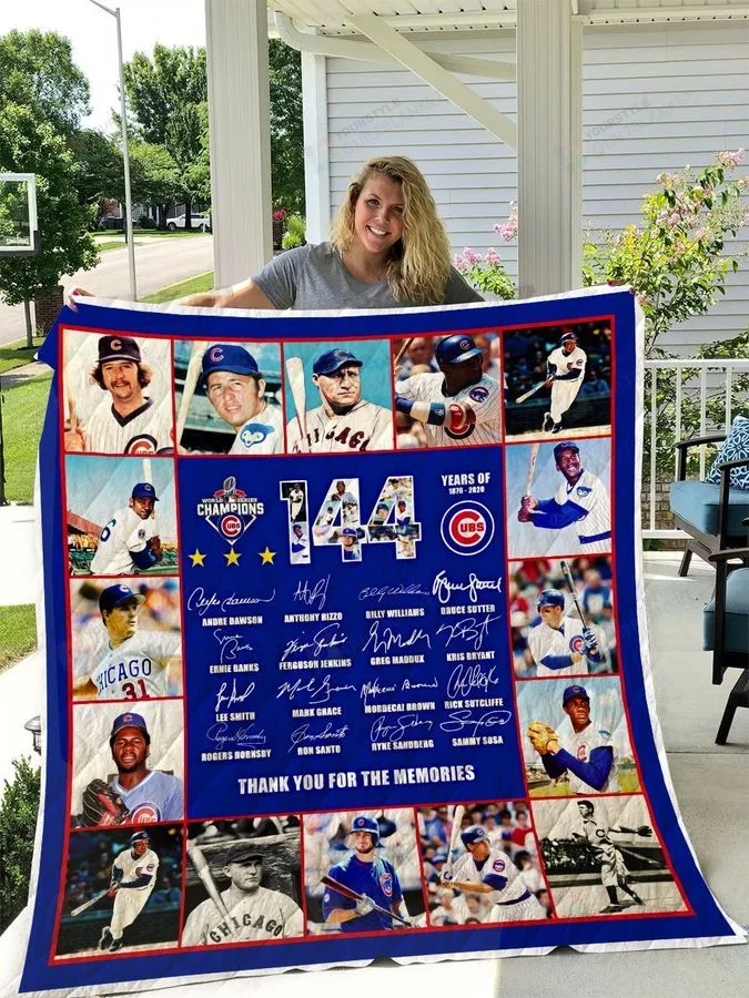 144 Years Of Chicago Cubs Quilt Blanket Great Customized Blanket Gifts For Birthday Christmas Thanksgiving
