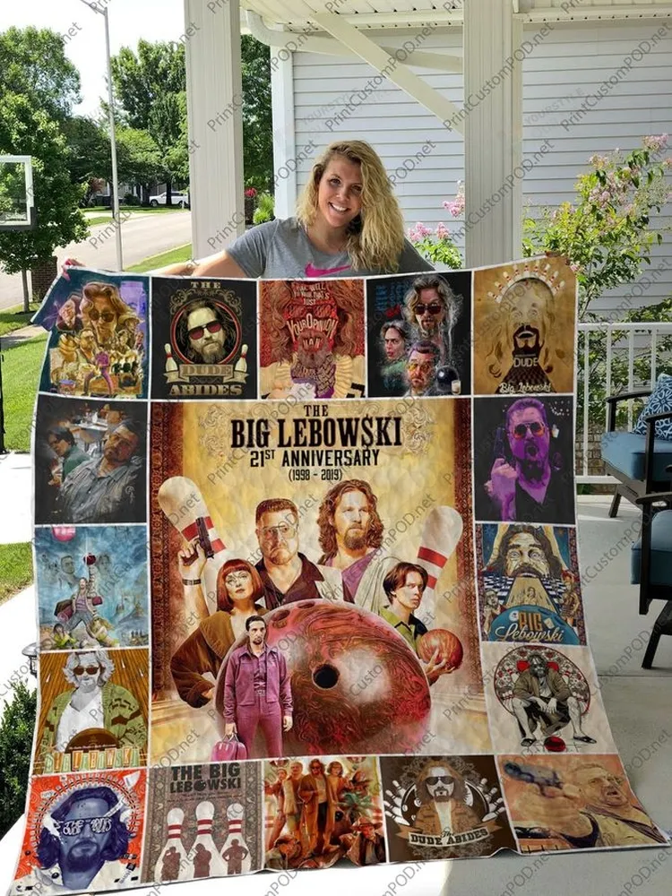 21Th Anniversary Of The Big Lebowski Quilt Blanket Great Customized Blanket Gifts For Birthday Christmas Thanksgiving