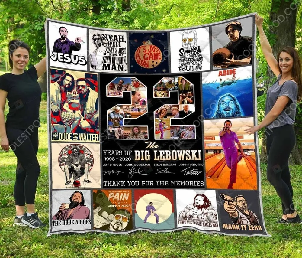 22Th Anniversary Of The Big Lebowski Quilt Blanket Great Customized Blanket Gifts For Birthday Christmas Thanksgiving