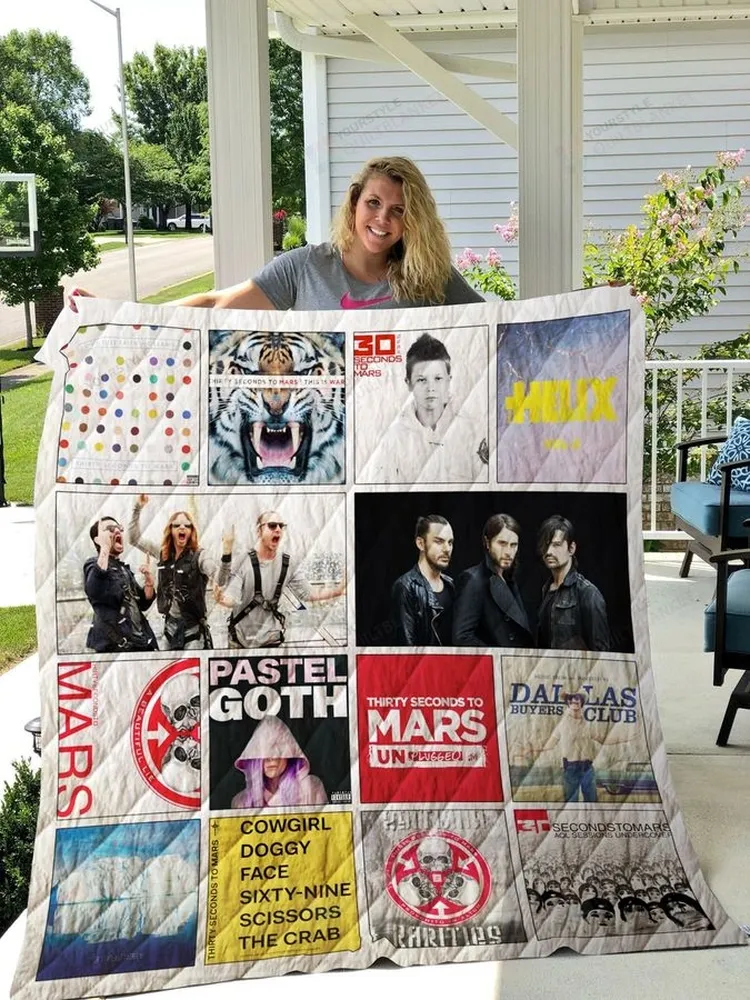 30 Seconds To Mars Albums Quilt Blanket For Fans Ver 14