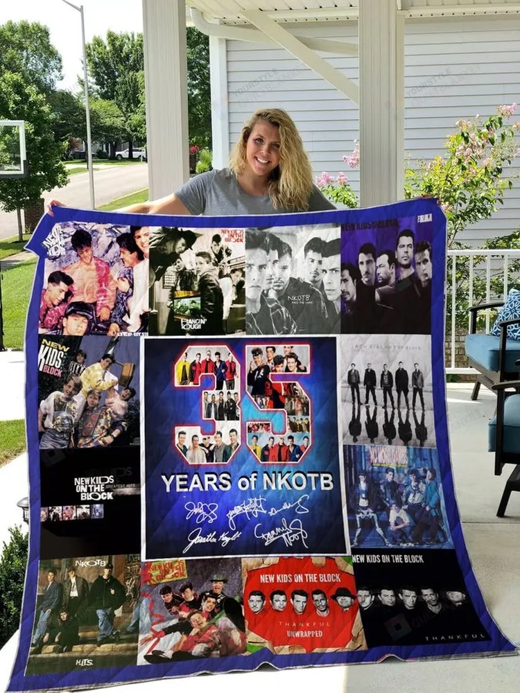 35 Years Of New Kids On The Block Quilt Blanket