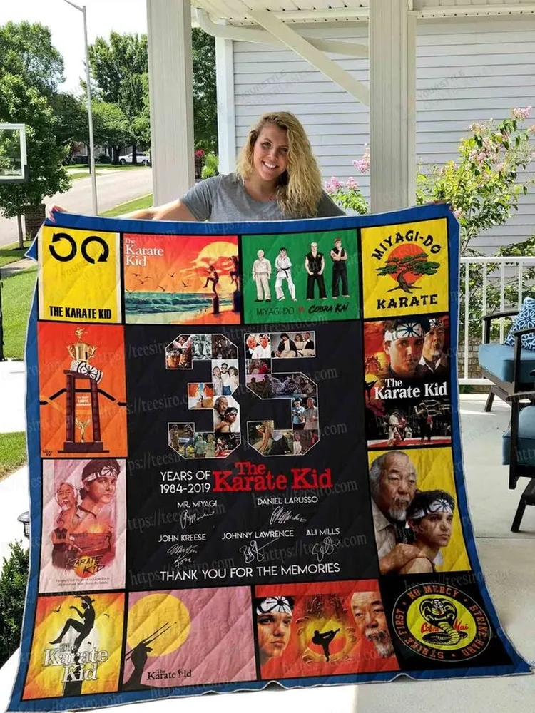 35Th Years Of The Karate Kid Quilt Blanket Great Customized Blanket Gifts For Birthday Christmas Thanksgiving
