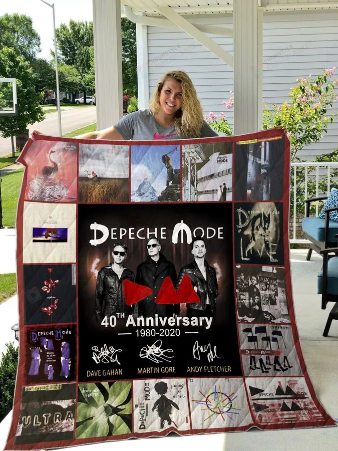 40 Years Of Depeche Mode 1980 2020 Quilt Blanket