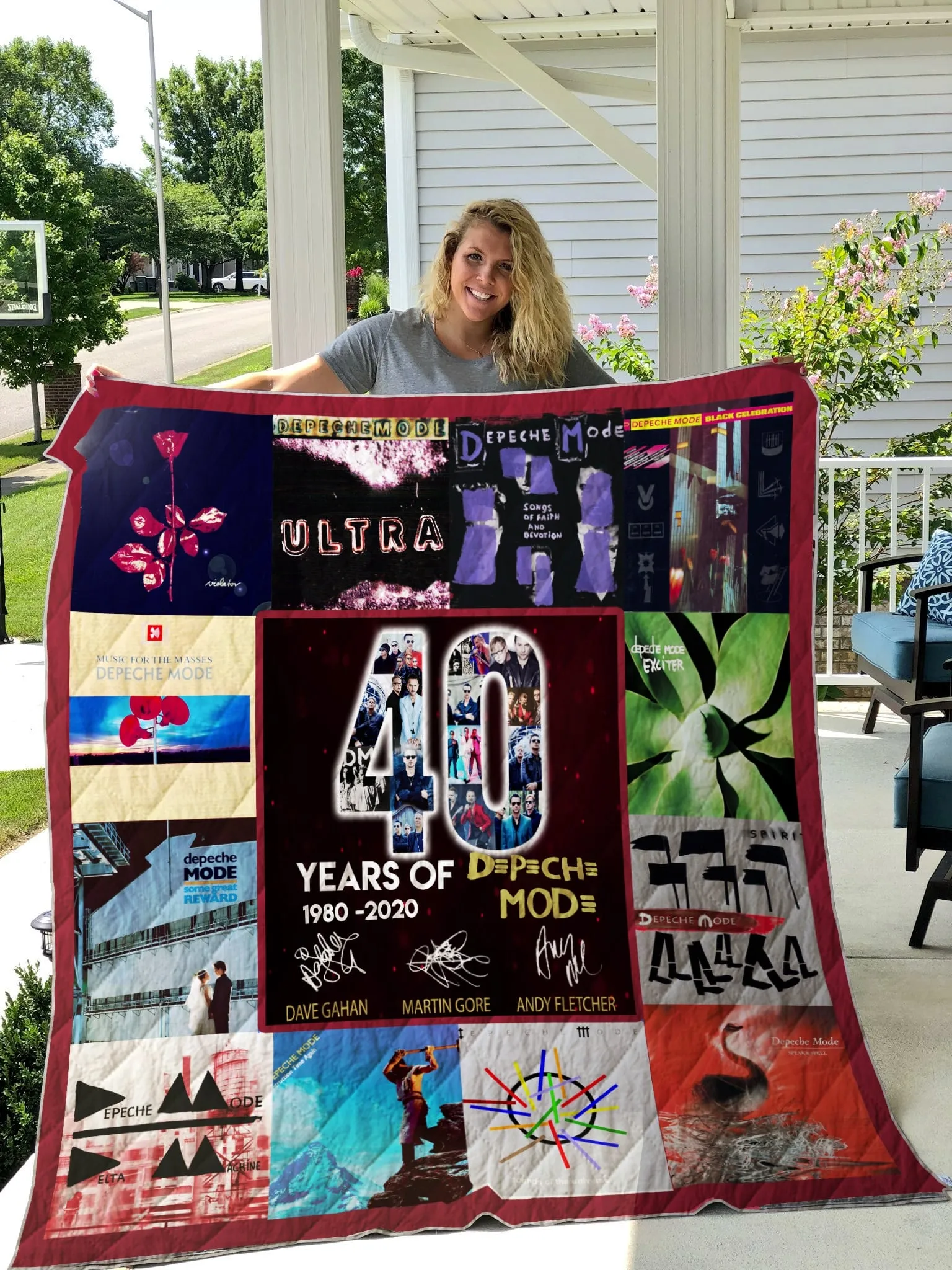 40 Years Of Depeche Mode Quilt Blanket