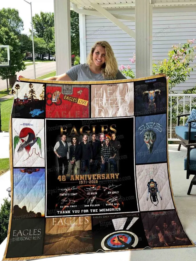 48Th Anniversary Of Eagles Band Quilt Blanket Great Customized Blanket Gifts For Birthday Christmas Thanksgiving