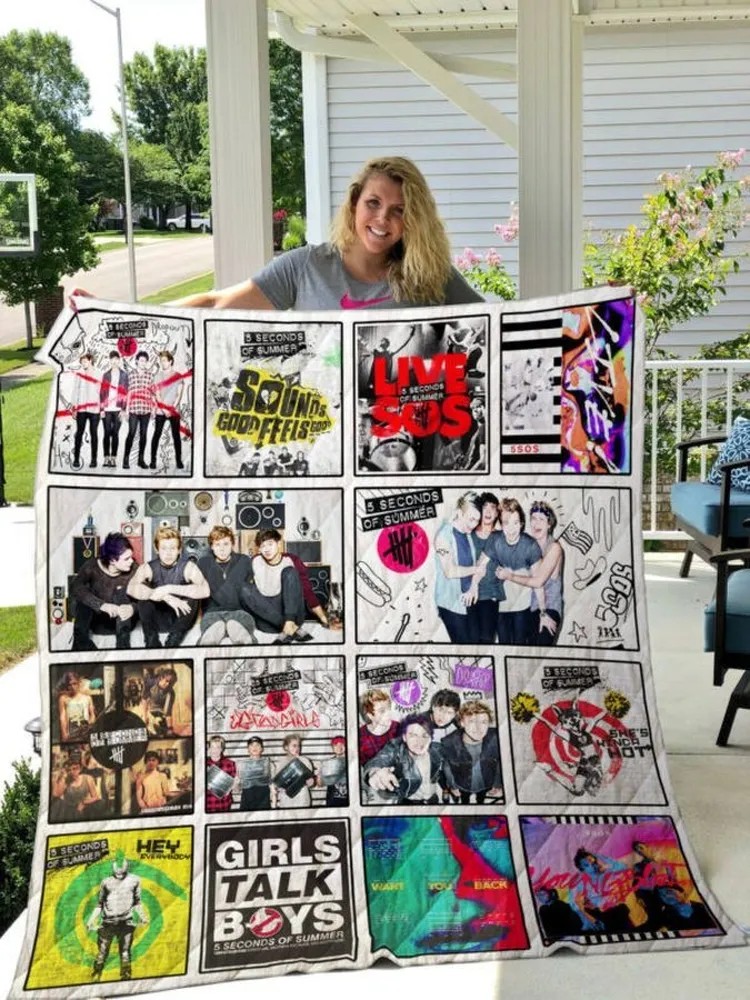 5 Seconds Of Summer 3D Customized Quilt Blanket