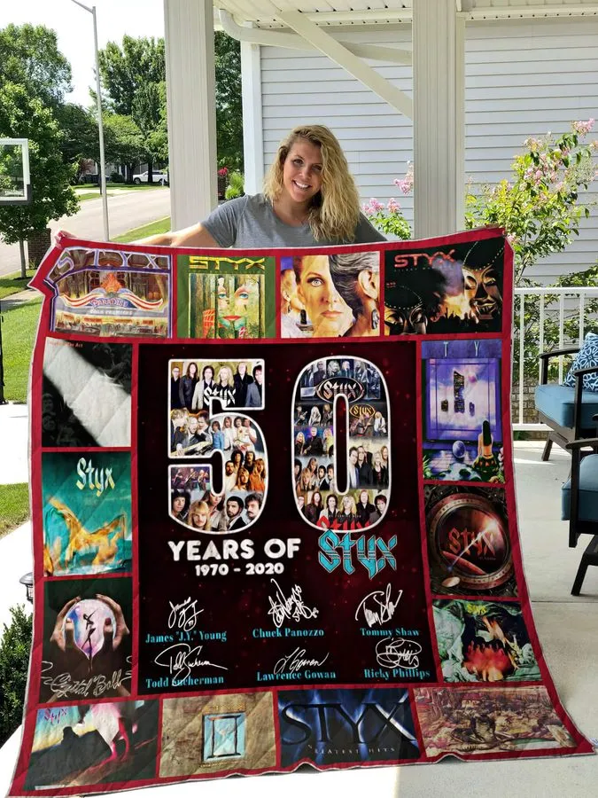 50 Years Of Styx Quilt Blanket