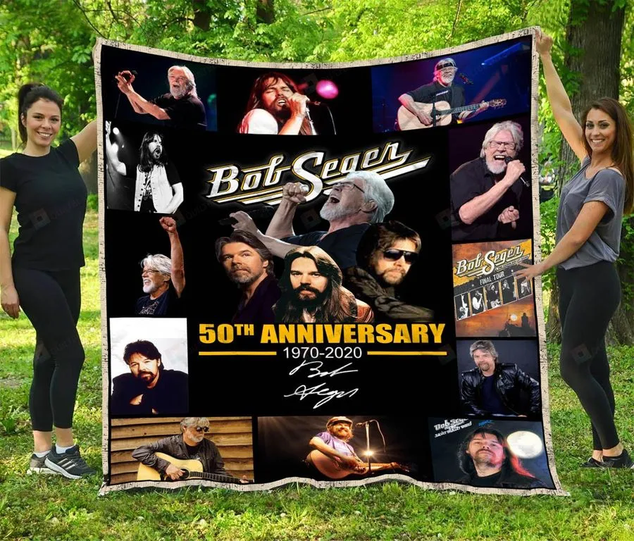50Th Anniversary 1970 2020  Bob Seger  Quilt Blanket