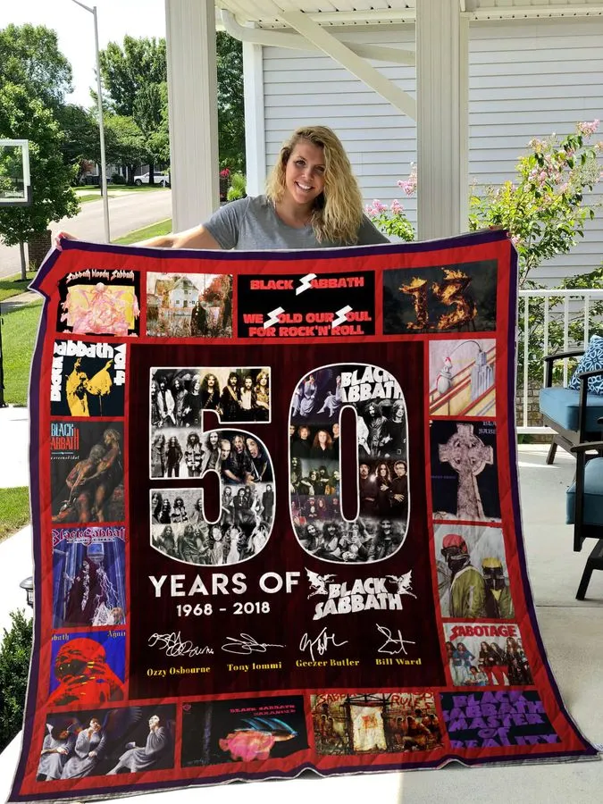50Years Of Black Sabbath Quilt Blanket