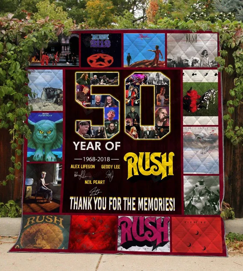 50Years Of Rush Quilt Blanket
