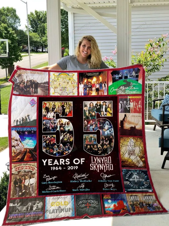 55 Years Of Lynyrd Skynyrd Quilt Blanket