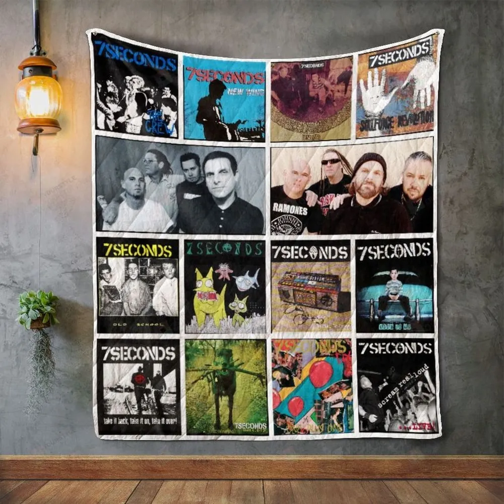 7Seconds Album Covers Quilt Blanket
