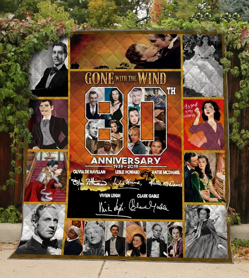 80 Years Of Gone With The Wind Quilt Blanket