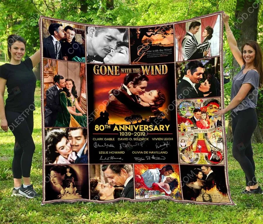 80Th Anniversary 1939 2019  Gone With The Wind  Quilt Blanket