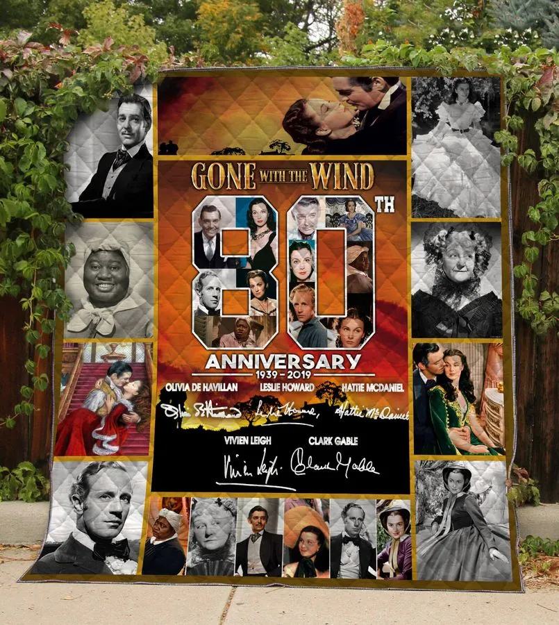 80Years Of Gone With The Wind Quilt Blanket