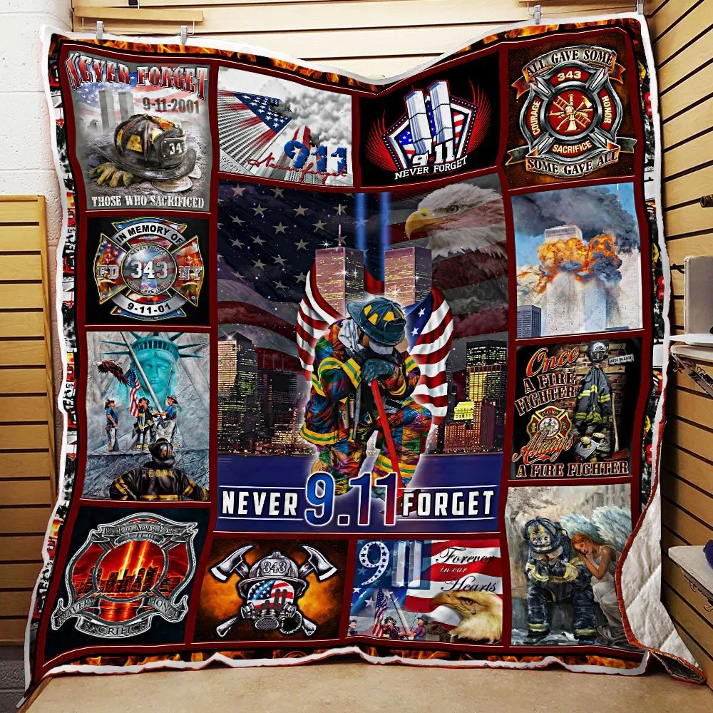 911 Quilt Blanket Never Forget September 11Th Lha1658q Geembi