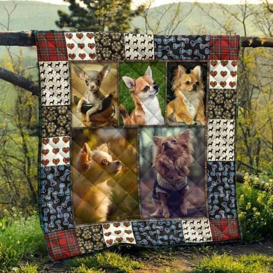 A Beauty Chihuahua 3D Customized Quilt