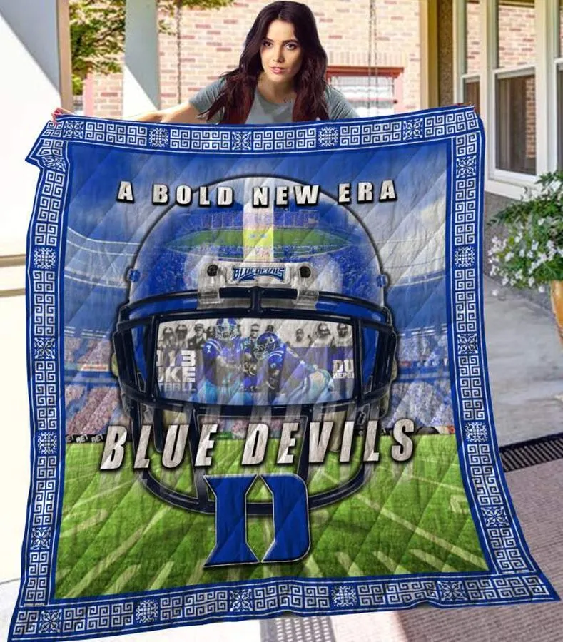A Bold New Era Blue Devils 3D Customized Quilt Blanket