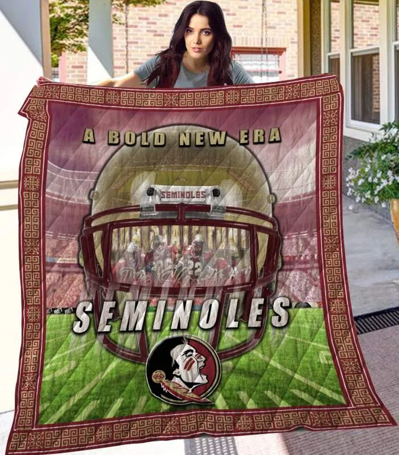 A Bold New Era Seminoles 3D Customized Quilt Blanket