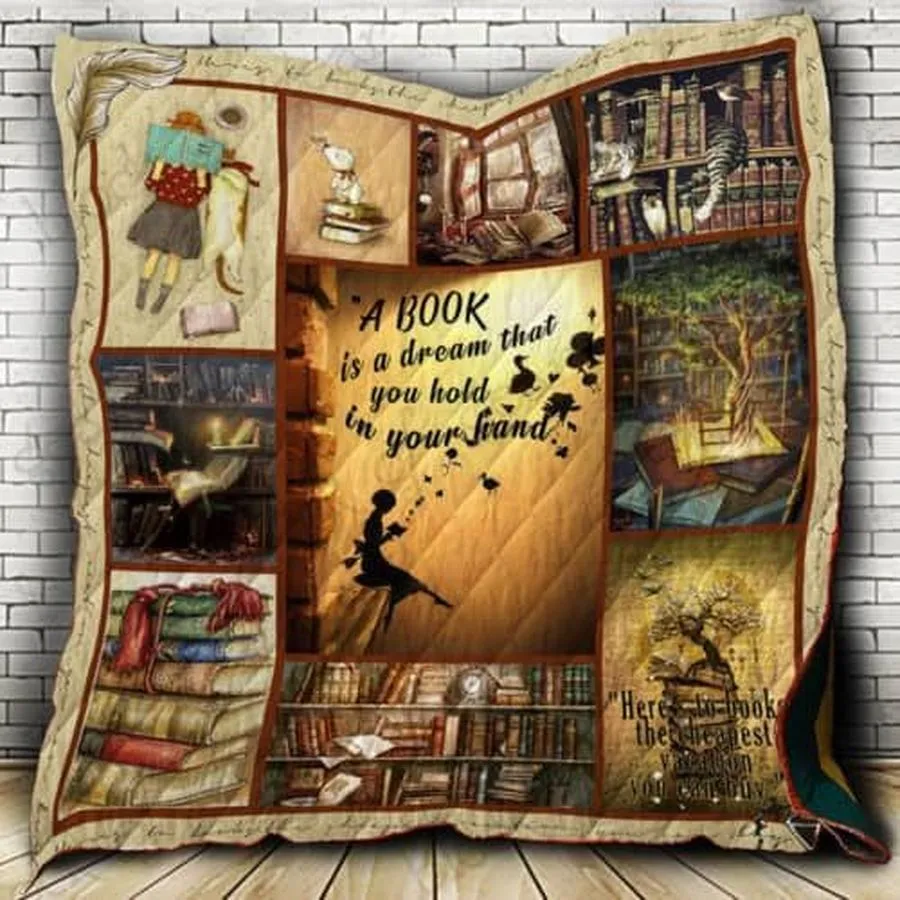 A Book Is A Dream 3D Customized Quilt