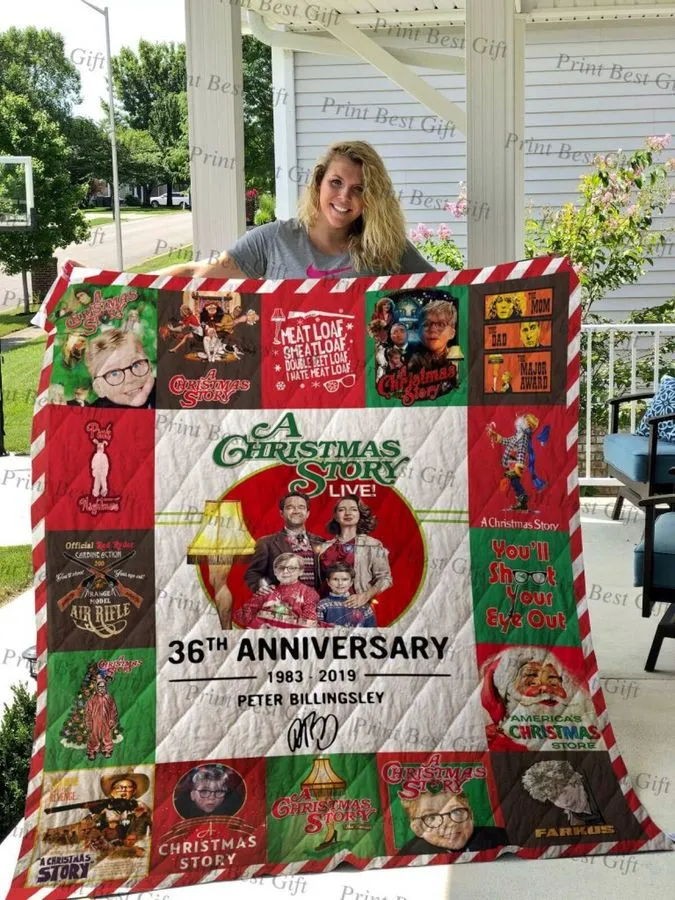 A Christmas Story Poster Version 3D Quilt Blanket
