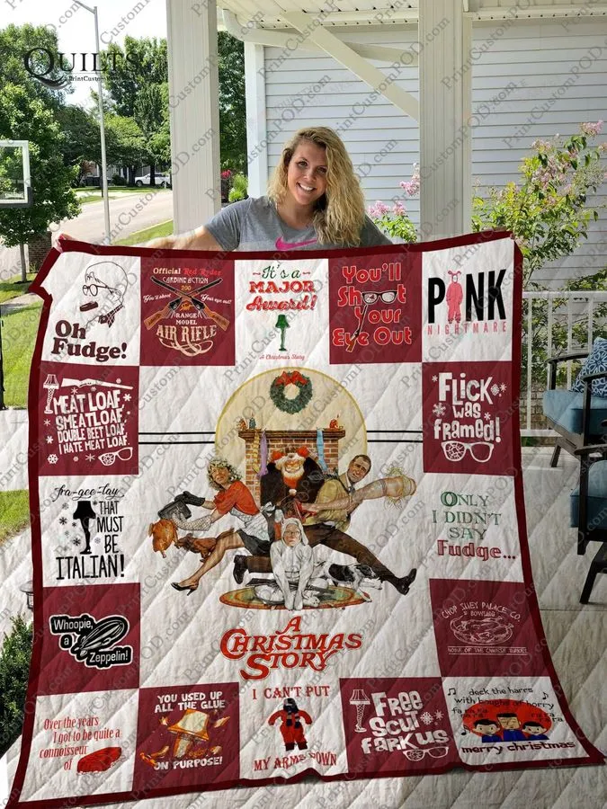 A Christmas Story T Shirt Quilt Blanket Ver17