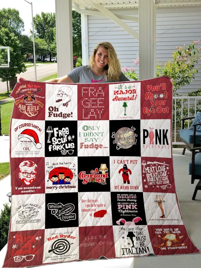 A Christmas Story T Shirt Quilt Blanket Ver25