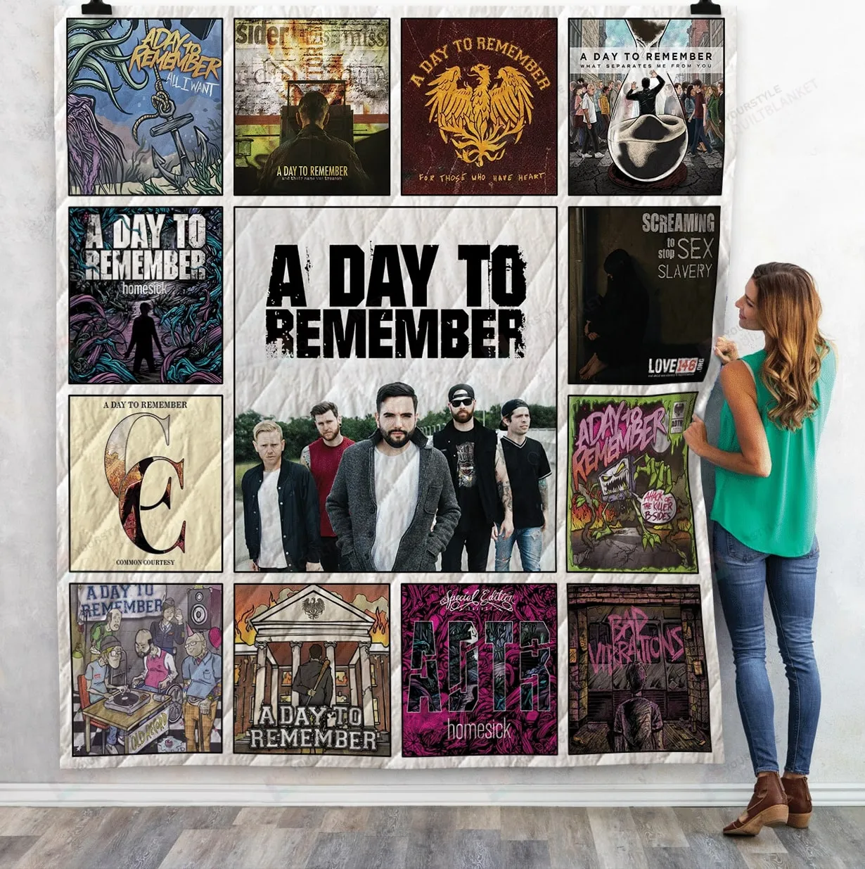A Day To Remember Albums Quilt Blanket Ver13