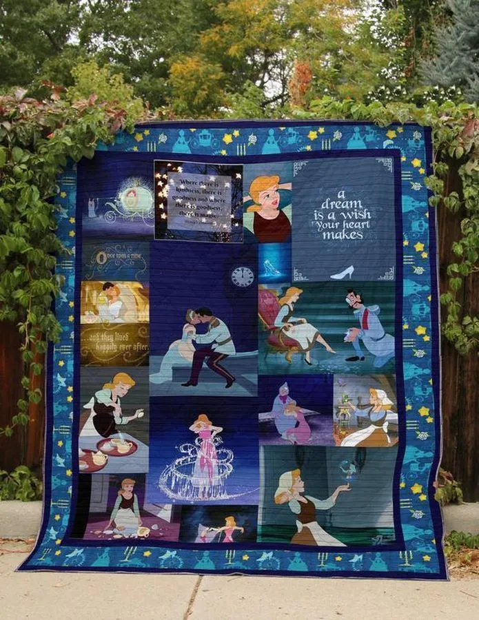 A Dream Is Wish Your Heart Makes Fabric 3D Quilt Blanket