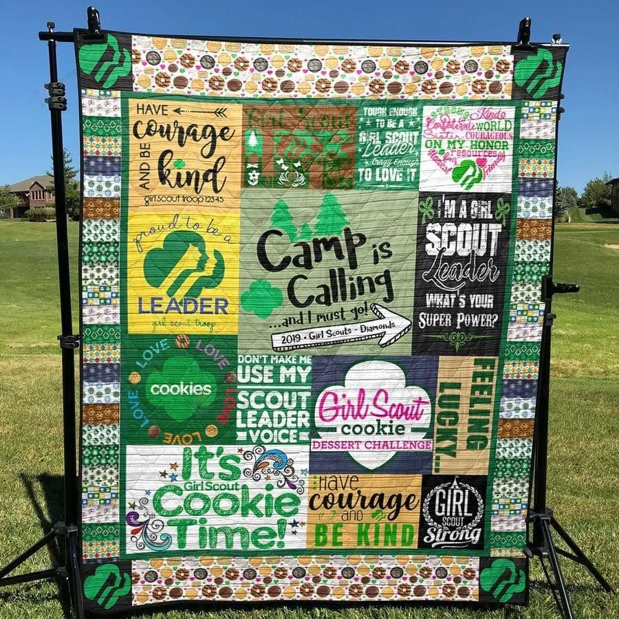 A Girl Scout Strong Quilt Blanket