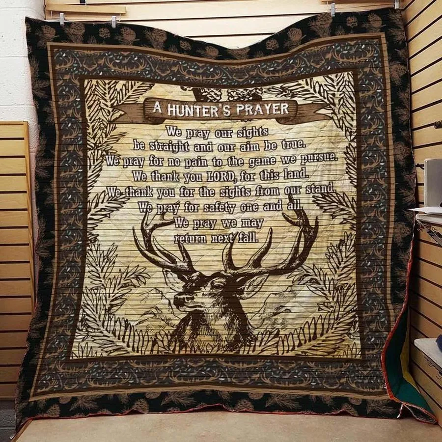 A Hunter's Prayer 3D Customized Quilt Blanket