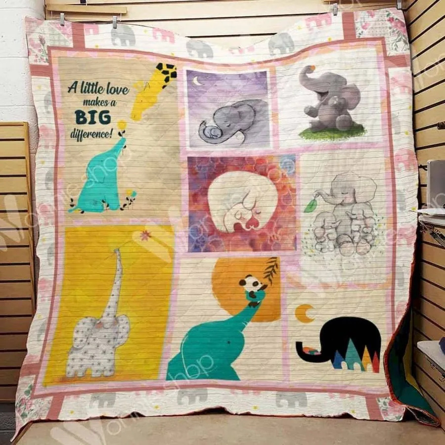 A Little Love Makes A Big Difference 3D Customized Quilt