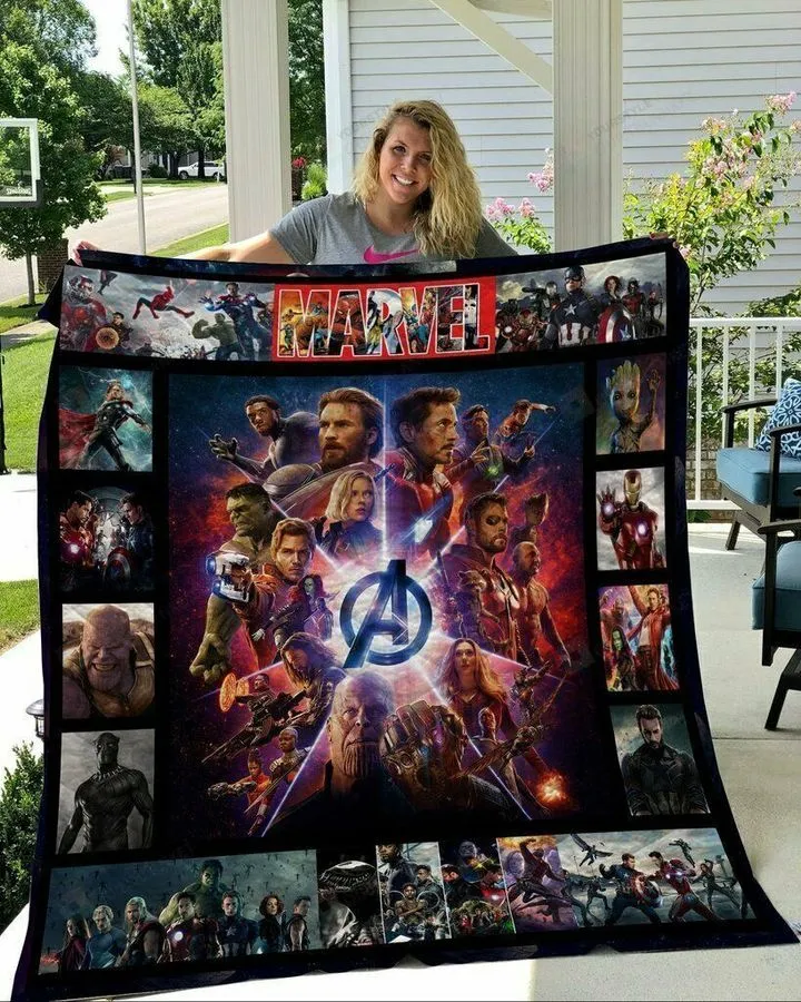 A Logo Super Heroes Quilt Blanket Gifts For Fans