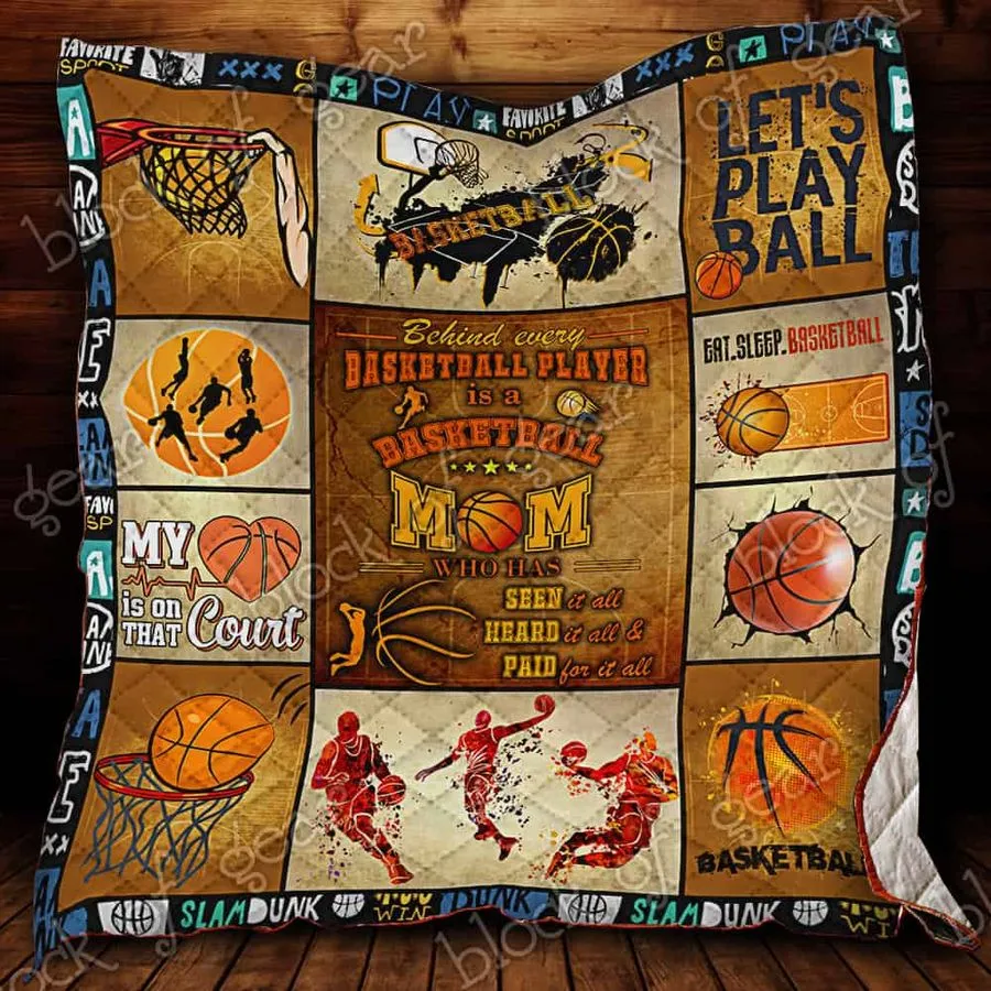 A Perfect Basketball Mom 3D Quilt Blanket