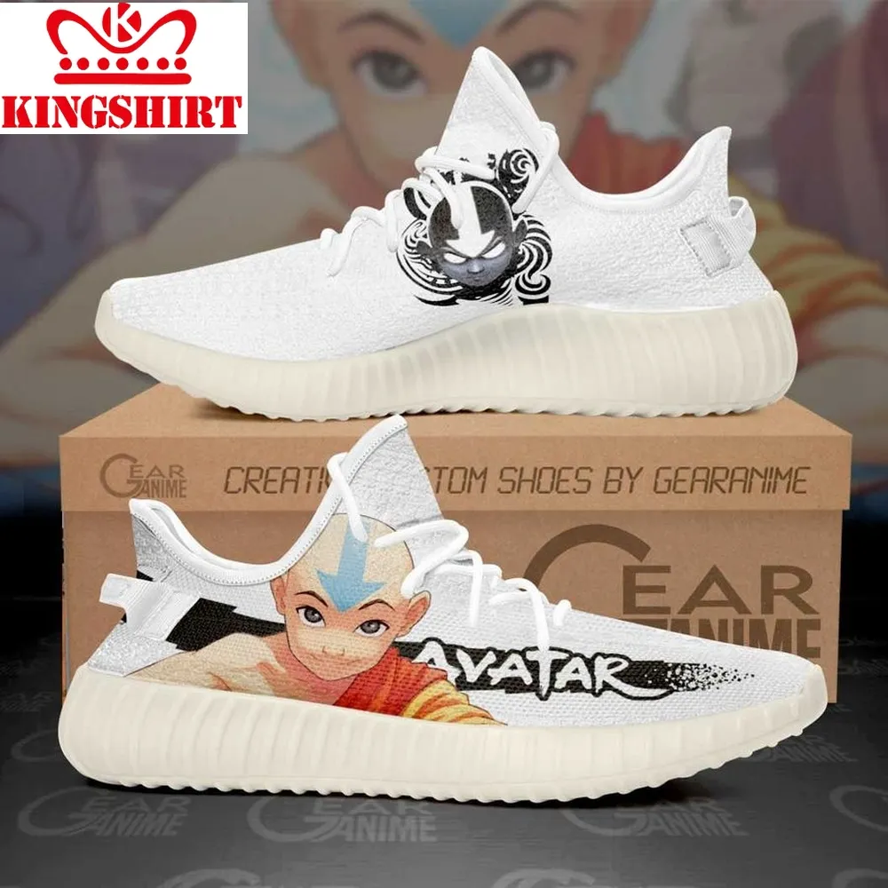 Aang Yeezy Shoes Avatar The Last Airbender Custom Anime Sneakers   Yeezy Shoes