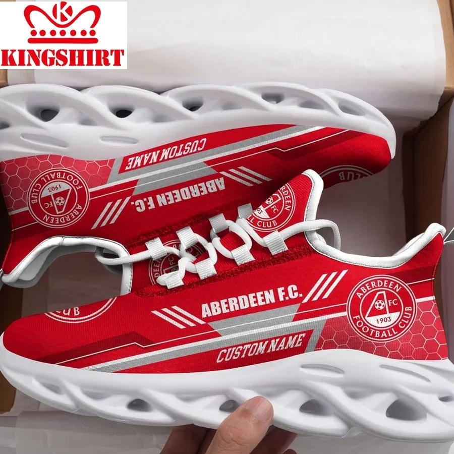Aberdeen Fc Custom Personalized Max Soul Sneakers Running Sports Shoes Football Fan Football Fan