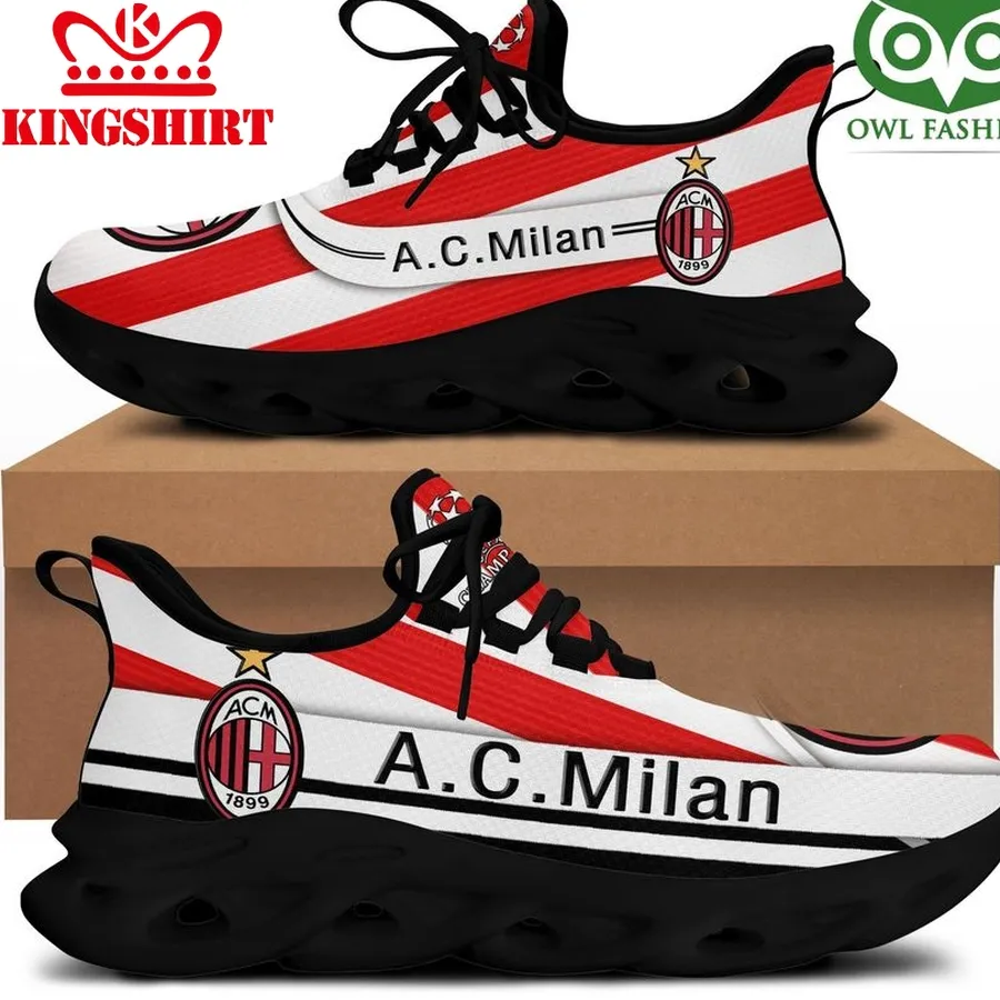 Ac Milan White Special Design Max Soul Running Shoes