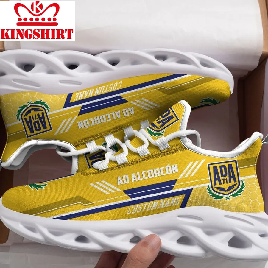 Ad Alcorcn Custom Personalized Max Soul Sneakers Running Sports Shoes  Football Fan Football Fan