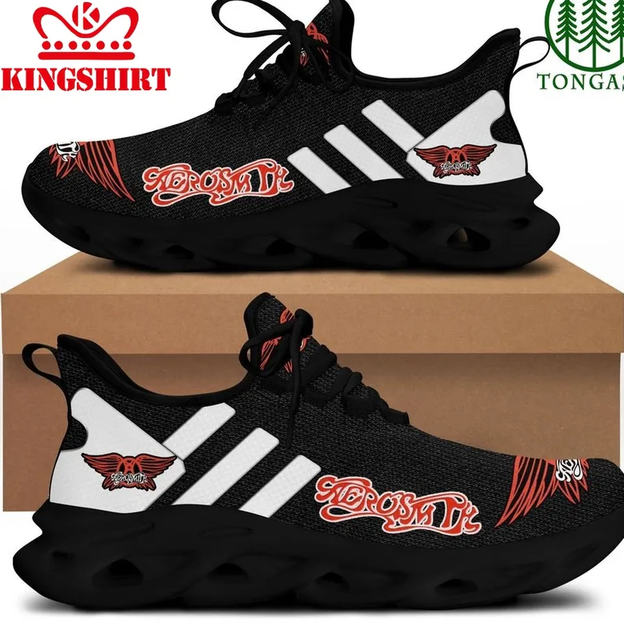 Aerosmith Red Logo Black Max Soul Running Shoes